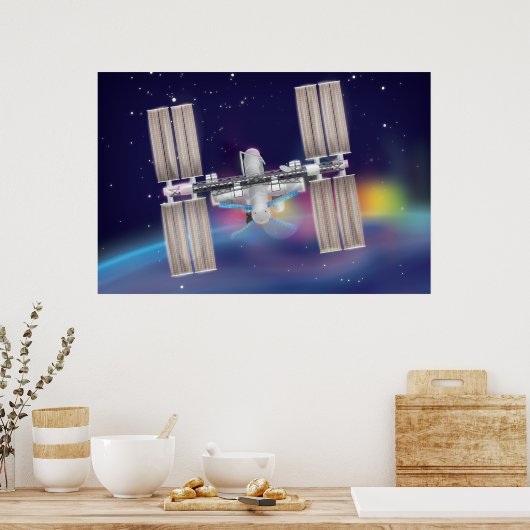 Internationale Raumstation Poster (Küche)