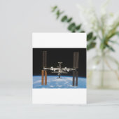 Internationale Raumstation — von Atlantis aus gese Postkarte (Stehend Vorderseite)