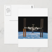 Internationale Raumstation — von Atlantis aus gese Postkarte (Vorne/Hinten)