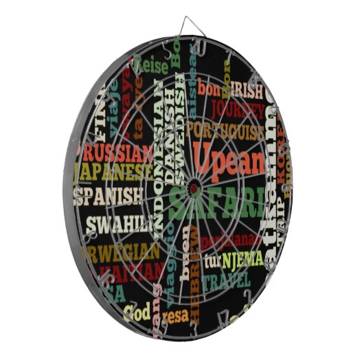 Internationale Reisegespräche Dartscheibe (Vorderseite Links)