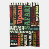 Internationale Reisegespräche Geschirrtuch (Vertikal)