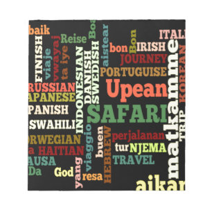 Internationale Reisegespräche Notizblock