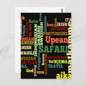 Internationale Reisegespräche Postkarte (Vorne/Hinten)