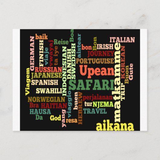 Internationale Reisegespräche Postkarte (Vorderseite)