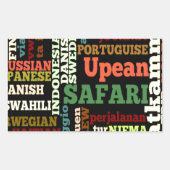 Internationale Reisegespräche Rechteckiger Aufkleber (Vorderseite)