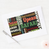 Internationale Reisegespräche Rechteckiger Aufkleber (Umschlag)