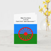 Internationale Roma-Tagskarte Karte (Gelbe Blume)