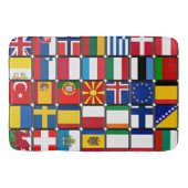 Internationale Sammlung von Weltflaggen Badematte (Vorderseite)