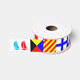 Internationale Seeflaggen N (November) - Z (Zulu) Ripsband