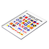 Internationale Seesignal-Flaggen Notizblock (Linke Seite)