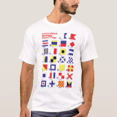 Internationale Seesignal-Flaggen T-Shirt (Vorderseite)