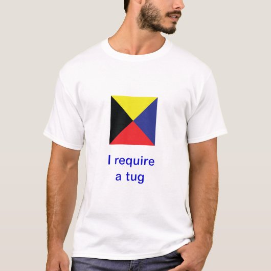 Internationale Seesignal-Flaggen T-Shirt (Vorderseite)