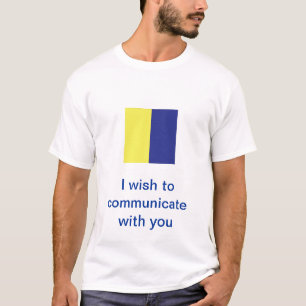 Internationale Seesignal-Flaggen T-Shirt