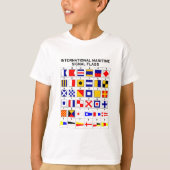 Internationale Seesignal-Flaggen T-Shirt (Vorderseite)