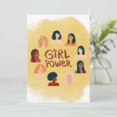 Internationale Tageskarte für Frauen Dankeskarte (Stehend Vorderseite)