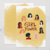 Internationale Tageskarte für Frauen Dankeskarte (Vorne/Hinten)