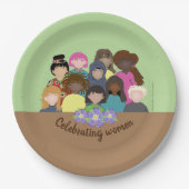 Internationale Teller für Tageszeitungen von Fraue (Vorderseite)