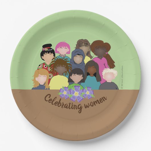 Internationale Teller für Tageszeitungen von Fraue (Vorderseite)