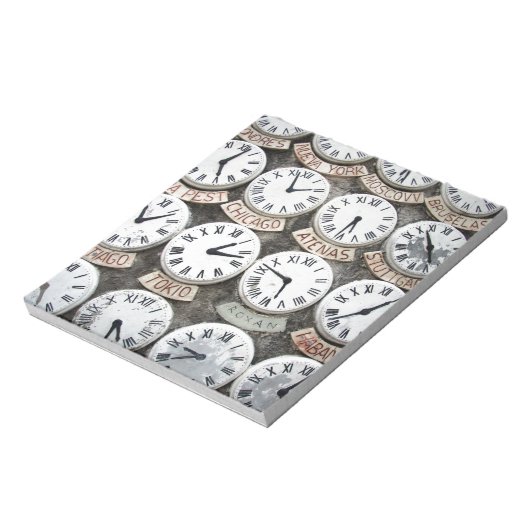 Internationale Uhren Notizblock (Rotiert)