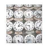 Internationale Uhren Notizblock (Vorderseite)