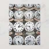 Internationale Uhren Postkarte (Vorderseite)