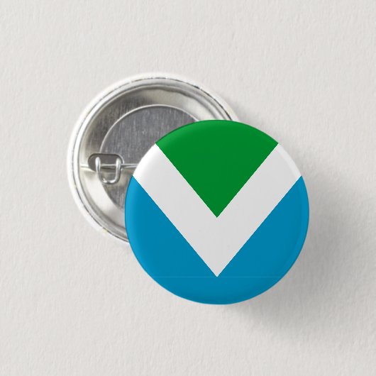 Internationale vegane Flagge Button (Vorne & Hinten)