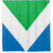 Internationale Vegane Flagge Duschvorhang (Vorderseite)