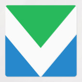 Internationale Vegane Flagge Etiketten (Design 1)