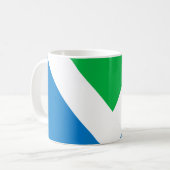 Internationale Vegane Flagge Kaffeetasse (Vorderseite Links)