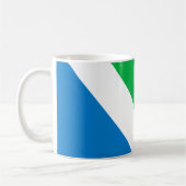 Internationale Vegane Flagge Kaffeetasse (Links)