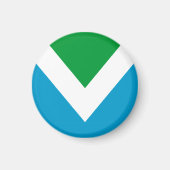 Internationale vegane Flagge Magnet (Vorne)