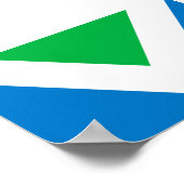 Internationale Vegane Flagge Poster (Ecke)