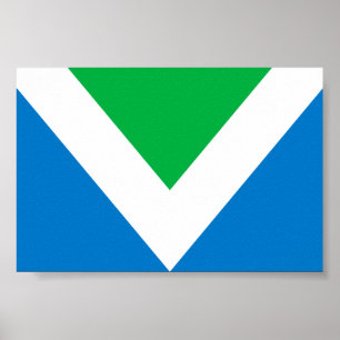 Internationale Vegane Flagge Poster