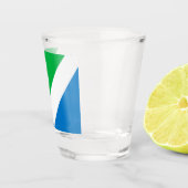 Internationale Vegane Flagge Schnapsglas (Rechts)