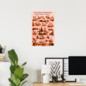 INTERNATIONALE VINTAGE SEGELSCHIFFE, Rot Poster (Heimbüro)