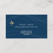 Internationale Visitenkarte für einen Agent (Rückseite)