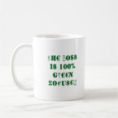 Internationale Währungssymbole, Boss Green Kaffeetasse (Links)