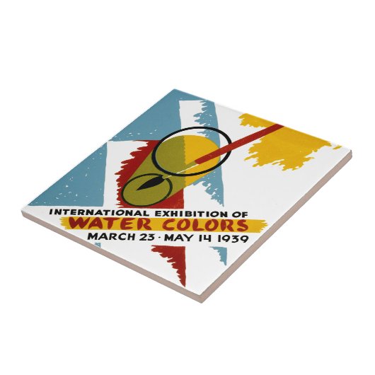 Internationale Wasserfarbenausstellung Fliese (Seite)