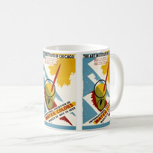Internationale Wasserfarbenausstellung Kaffeetasse (VorderseiteRechts)