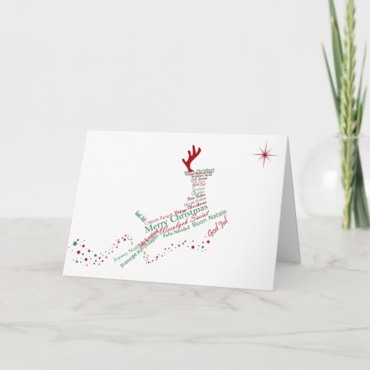 Internationale Weihnachtsgruß-Karte Feiertagskarte (Vorderseite)