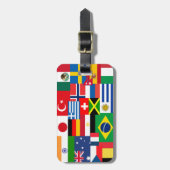 Internationale Weltflaggen Gepäckanhänger (Vorderseite vertikal)