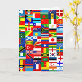 Internationale Weltleitungsfahne Karte (Gelbe Blume)