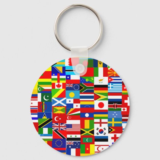 Internationale Weltleitungsfahne Schlüsselanhänger (Vorderseite)