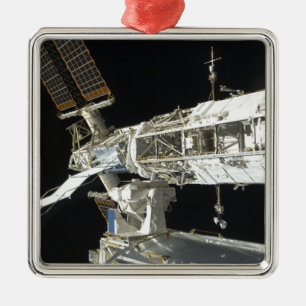 Internationale Weltraumstation 8 Silbernes Ornament