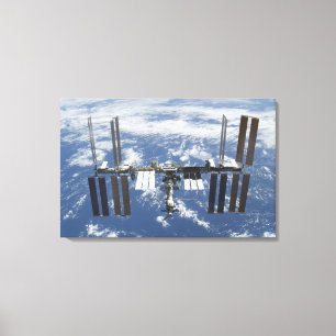 Internationale Weltraumstation in Bahn 2 Leinwanddruck
