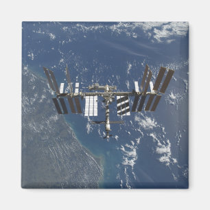 Internationale Weltraumstation in Bahn 3 Magnet