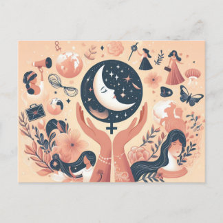 Internationale Wünsche der Frauen Postkarte