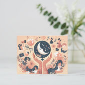 Internationale Wünsche der Frauen Postkarte (Stehend Vorderseite)