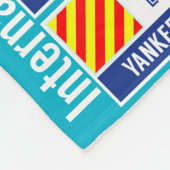 Internationale Zeichen-Code-Flaggen Fleecedecke (Ecke)