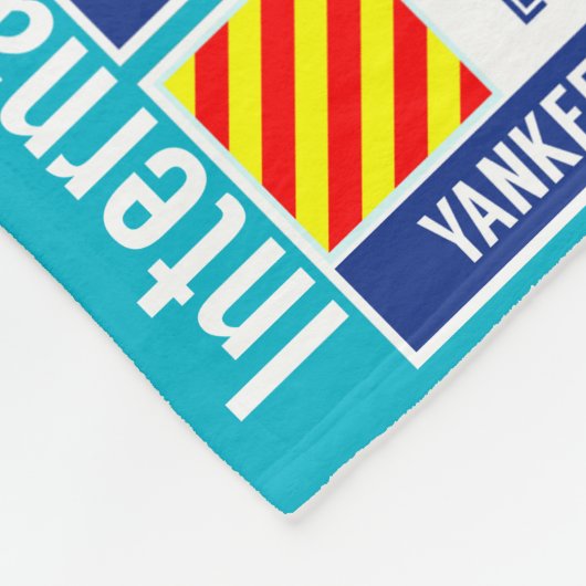 Internationale Zeichen-Code-Flaggen Fleecedecke (Ecke)